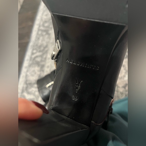 Authentic Allsaints Havana Platform Leather Boots - Picture 7 of 7